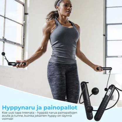 Älykäs langaton hyppynaru laskurilla – painotettu, digitaalinen ja säädettävä