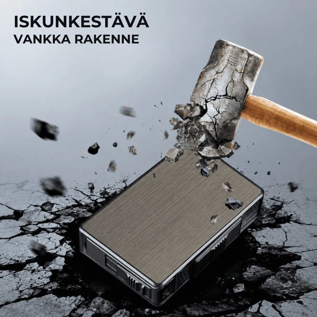 Savukerasia, jossa on sisäänrakennettu sytytin