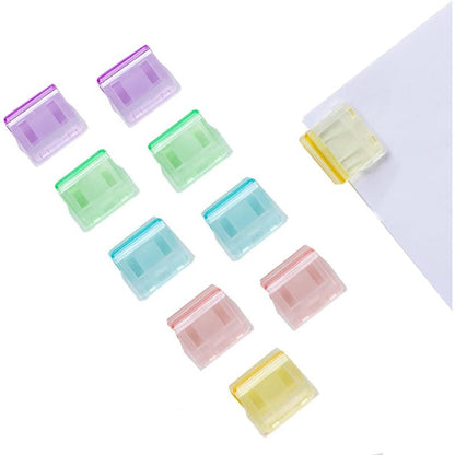 Paperiklipsit muovisella liukupinnalla