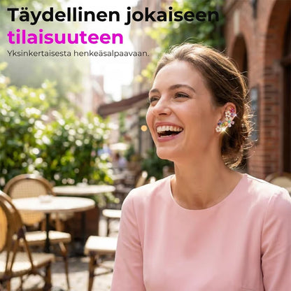 Värikkäät kukkakorvakorut – 2 kpl