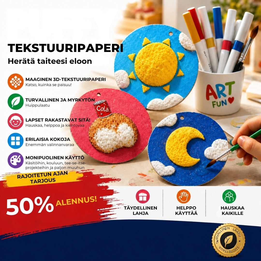 Maaginen 3D-maalauspaperi – 20 kpl