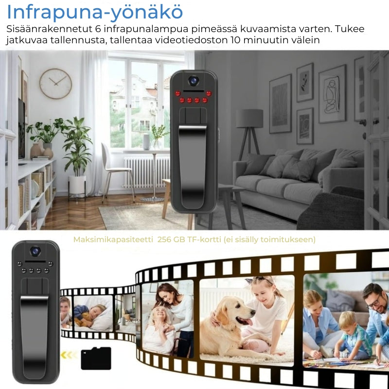Kannettava minikamera