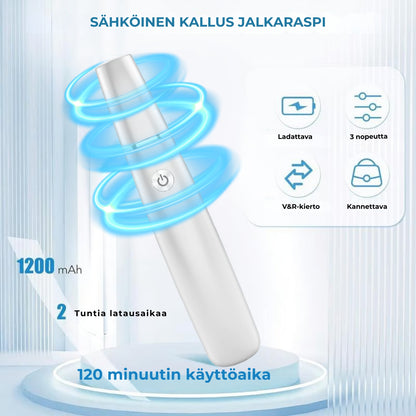 Sähköinen jalkaraspi 🎁 Sisältää vaihtopään🎁