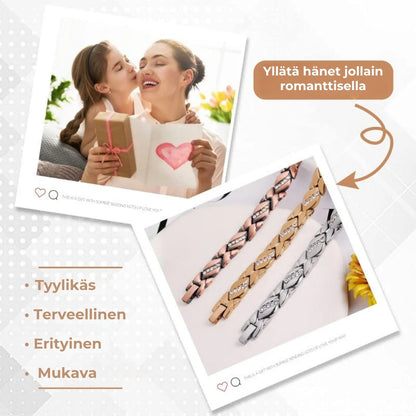 Magneettinen kuparirannekoru