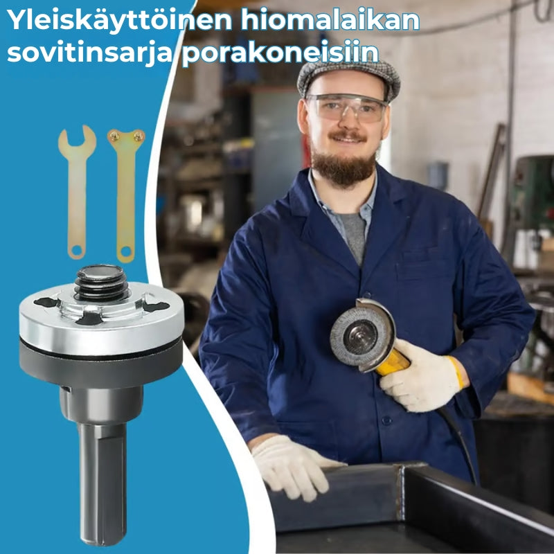 Porakoneen hiomalaikka-adapterisarja
