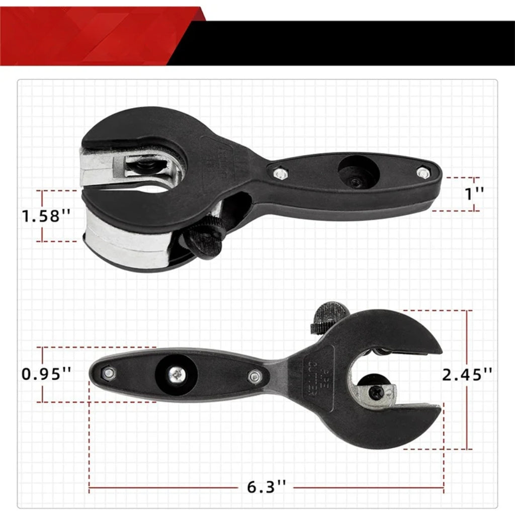 3-osainen ratasmekanismilla varustettu putkileikkuri