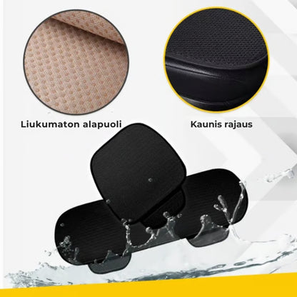 Hengittävät ja liukumattomat jääsilkistä valmistetut auton istuinsuojat