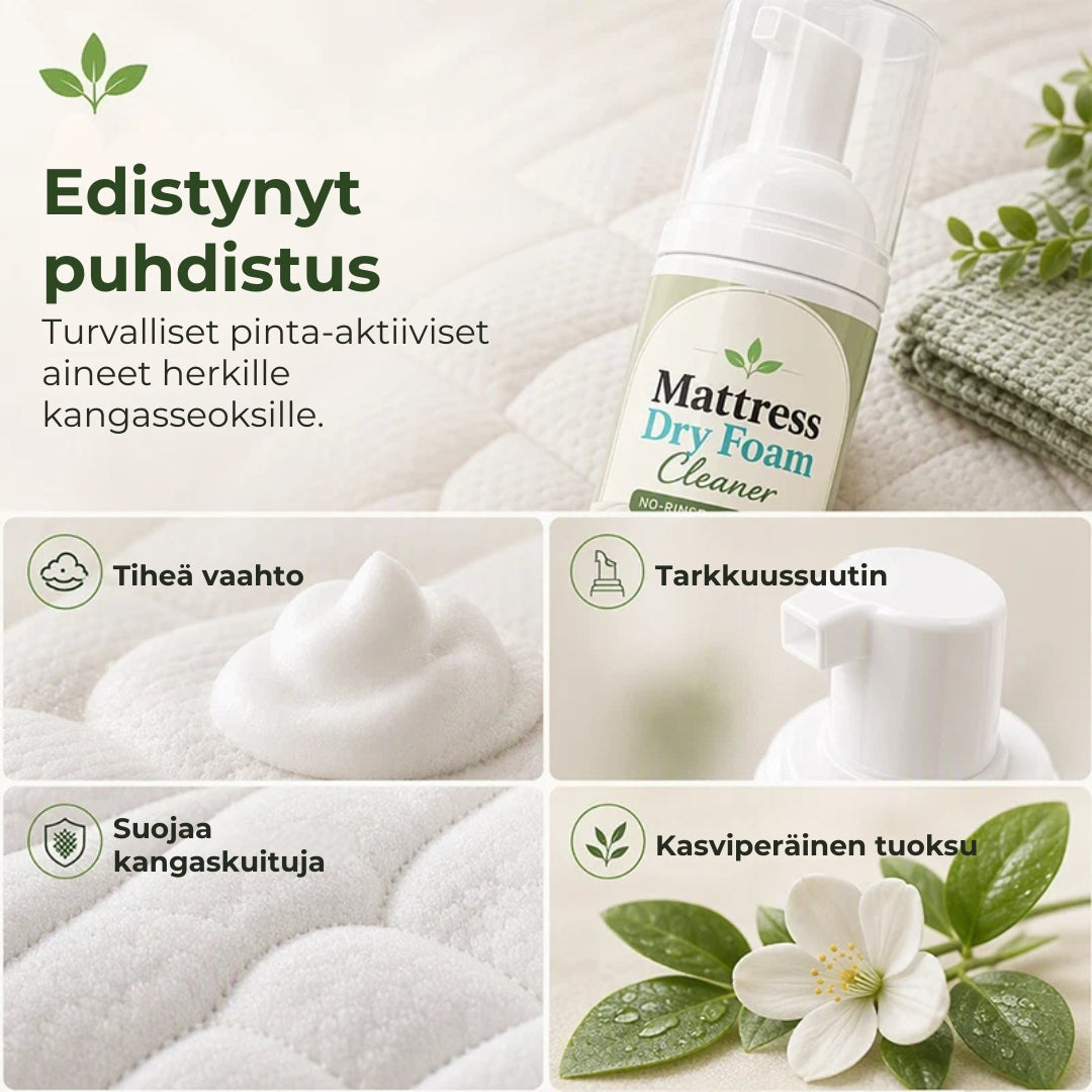 Kuivavaahtopuhdistusaine patjoille