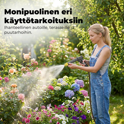 Tehokas suihkupistooli puutarhaletkuun