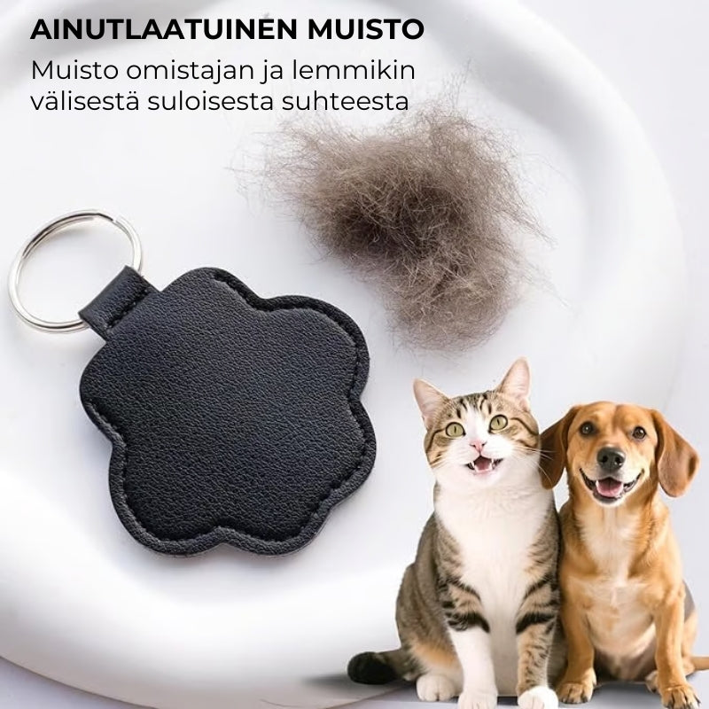 Nahkainen tassuavaimenperä lemmikkisi muistoksi - 🐾 Säilytä heidän muistonsa aina lähelläsi