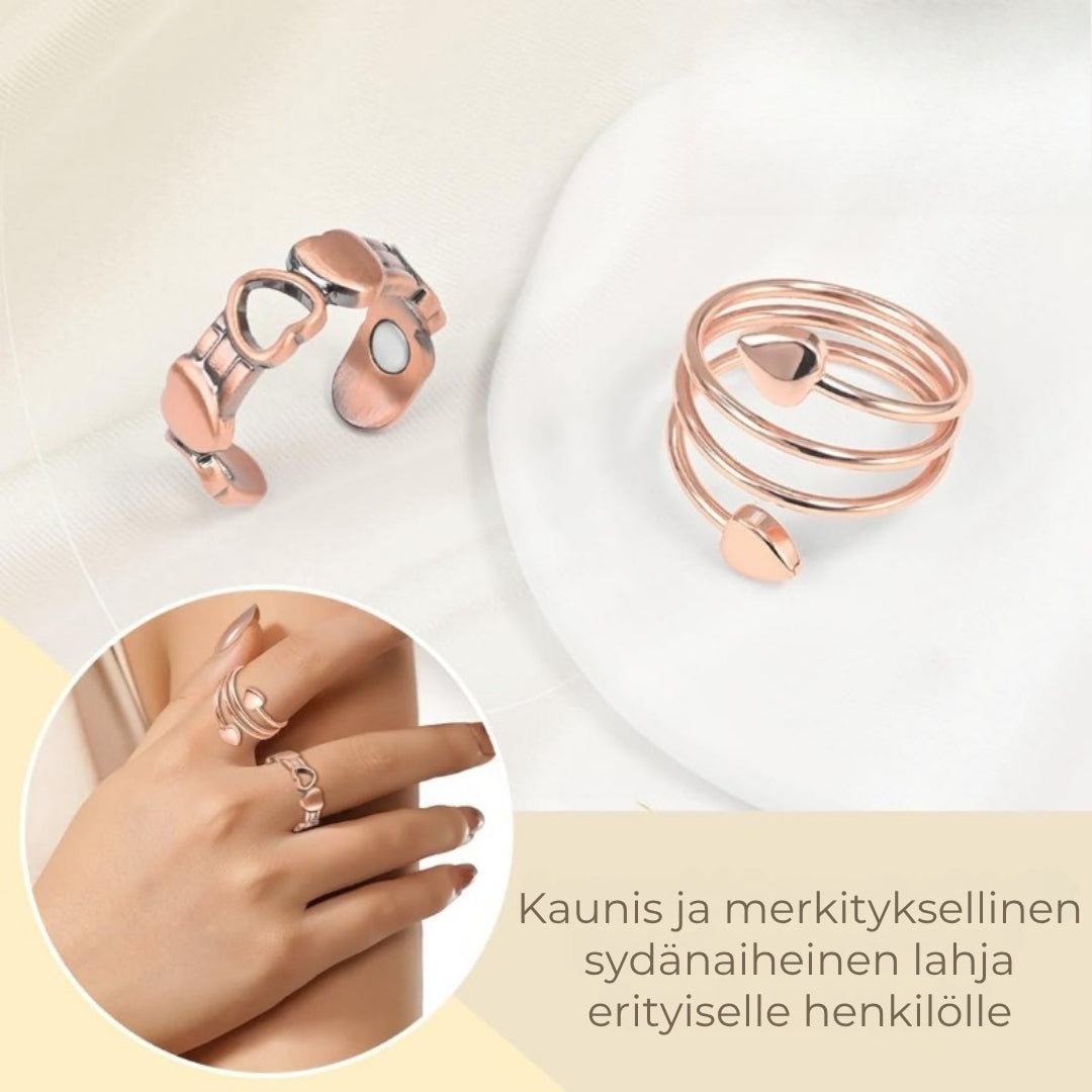 Säädettävä kuparinen magneettisormus