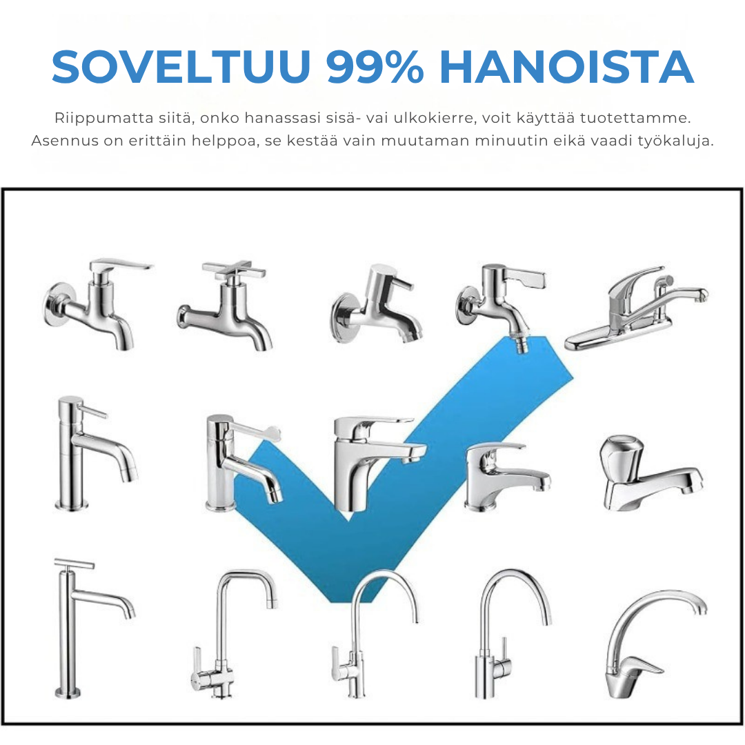 360° kääntyvä hanasuutin