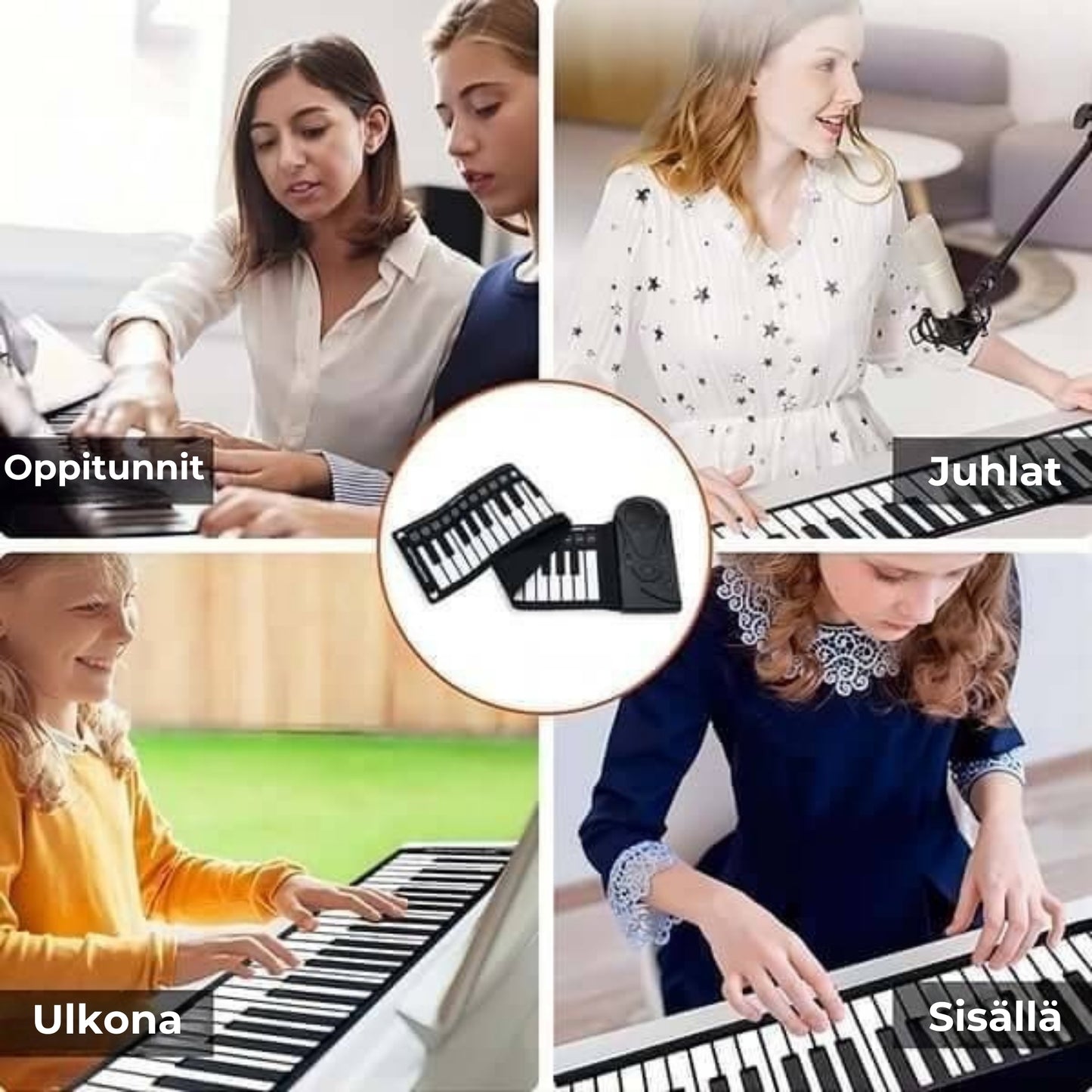 Kannettava rullattava piano