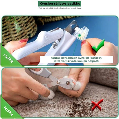 Ammattimainen LED-kynsisakset lemmikeille
