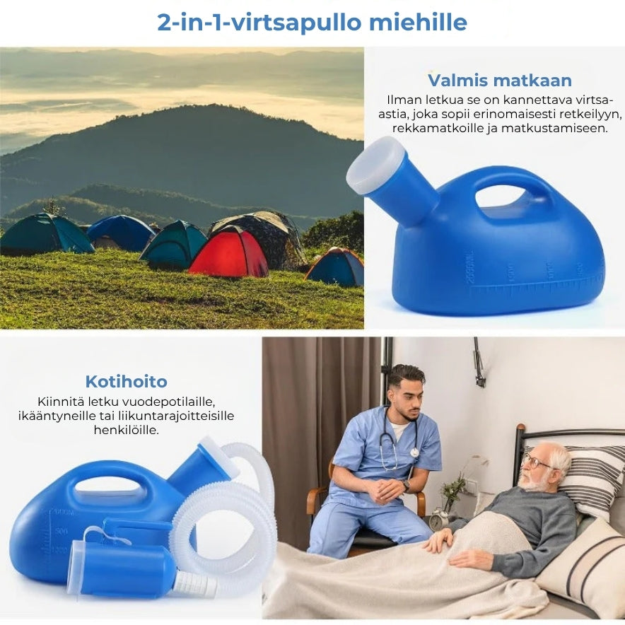Kannettava virtsapullo