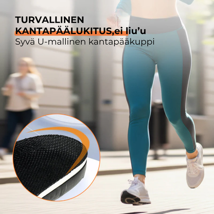 Urheilupohjalliset, joissa on iskunvaimennus ja jalkakaaren tuki