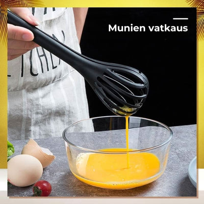 2-in-1 munavispilä & keittiöpihdit