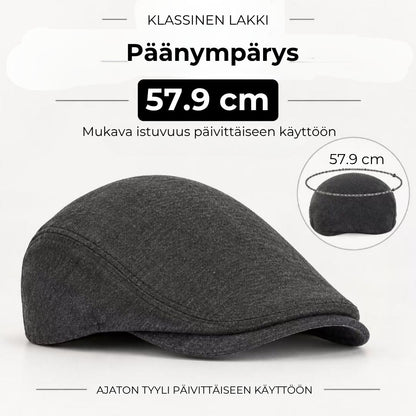 Klassinen litteä lippalakki