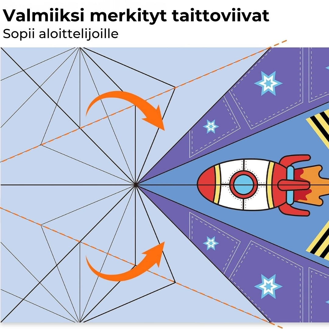 Luova DIY-paperilennokkisarja – 16 erilaista mallia