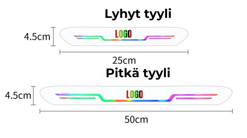 Akryyliset ovien kynnyslistat autoon (4 kpl sarja)