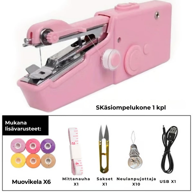 Kompakti kannettava käsiompelukone