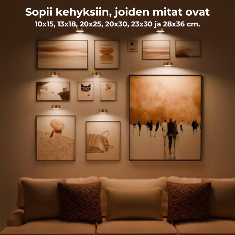 🖼️💡Magneettinen taidevalaisin – 13 valaistustilaa