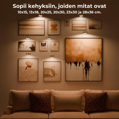 🖼️💡Magneettinen taidevalaisin – 13 valaistustilaa