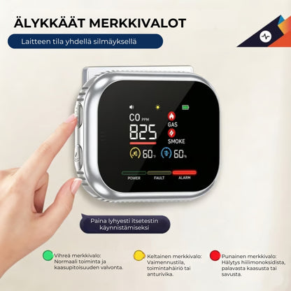 6-in-1-kaasu- ja savuhälytin – Tunnistaa jopa 12 kaasua