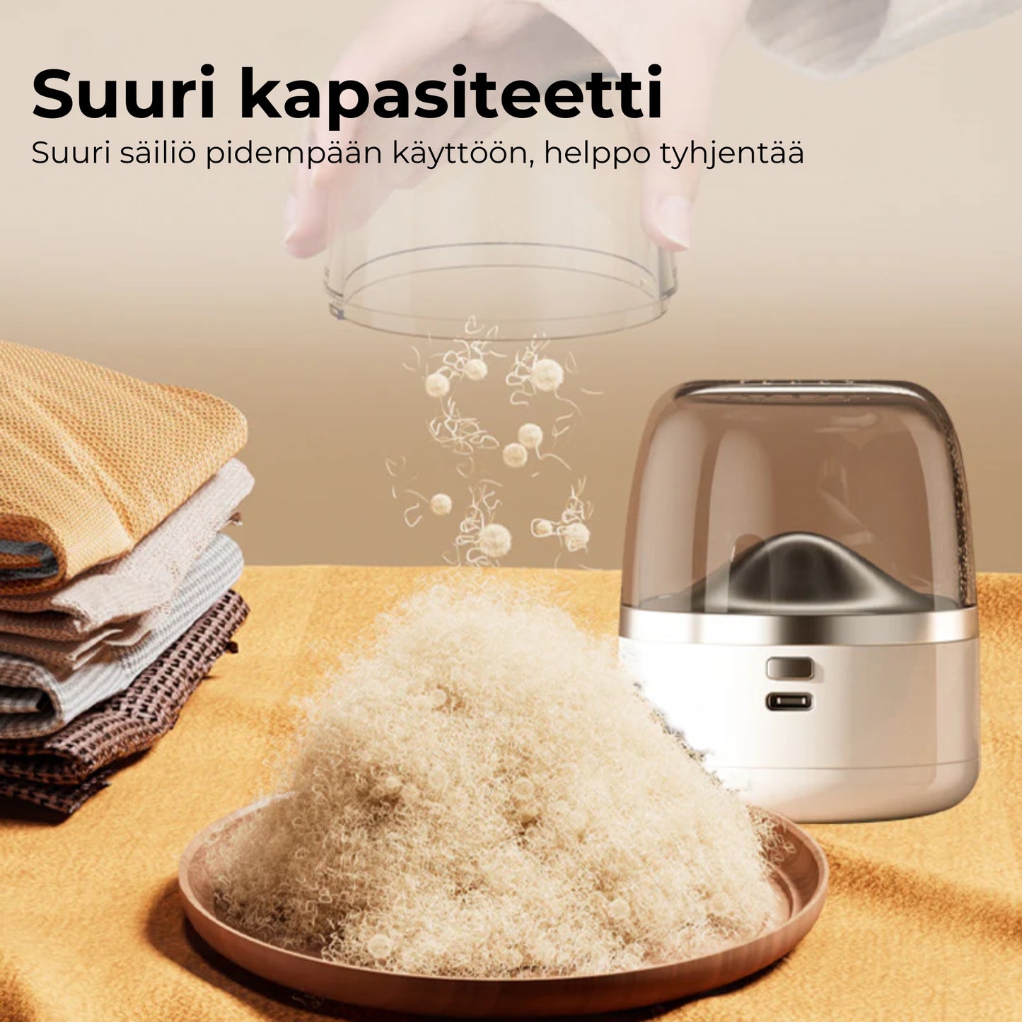 Kannettava ladattava nukanpoistaja