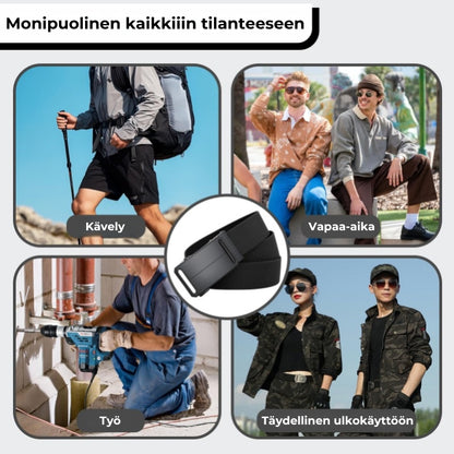 Joustava taktinen vyö – Kevyt ja kestävä vyö työhön, vaellukseen ja vapaa-aikaan