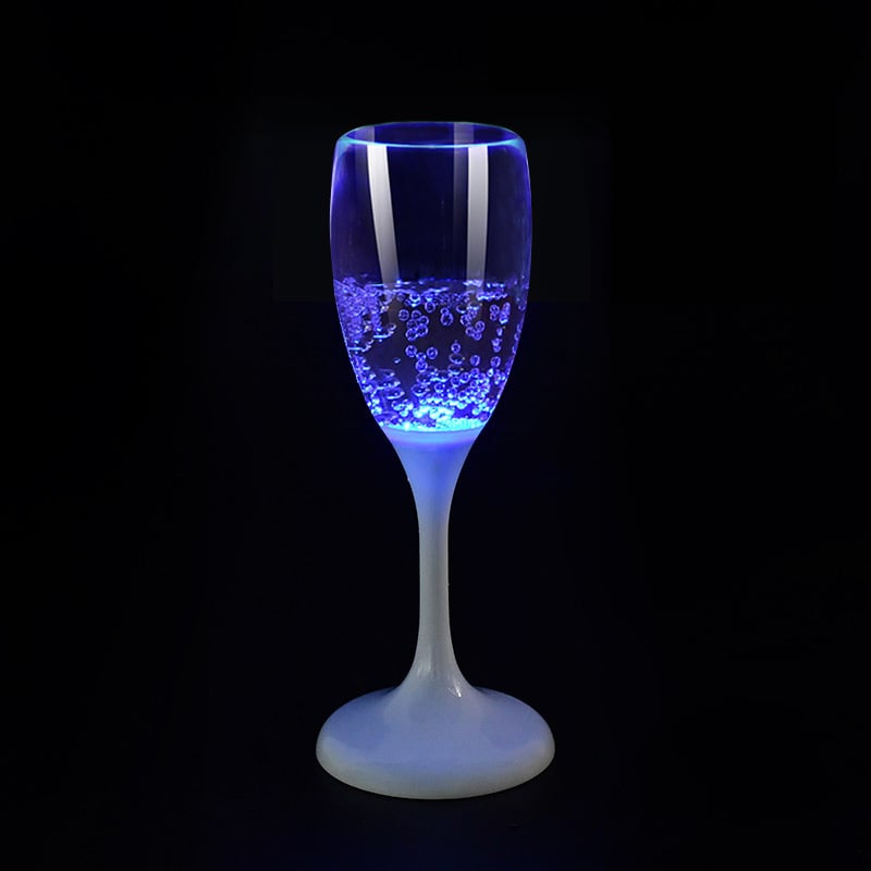 LED-valaistut viini- ja samppanjalasit