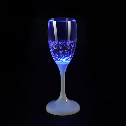 LED-valaistut viini- ja samppanjalasit