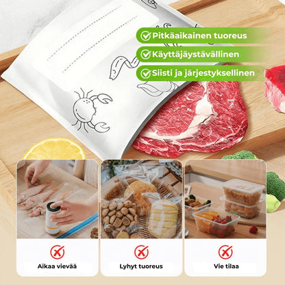 [30 kpl] Uudelleenkäytettävät alumiinifoliopussit