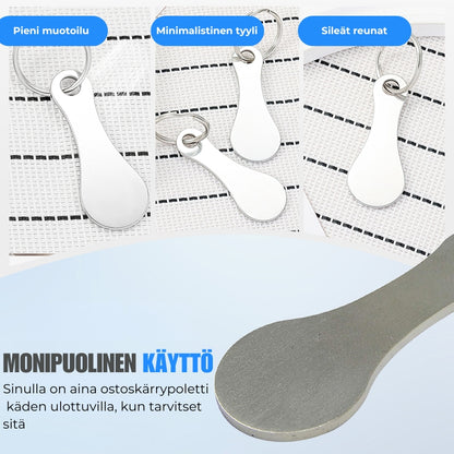 Ostoskärrypoletti -avaimenperä