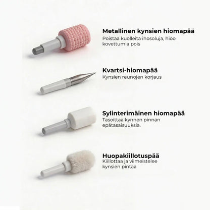 Sähköinen kynsiviila digitaalisella nopeudensäädöllä