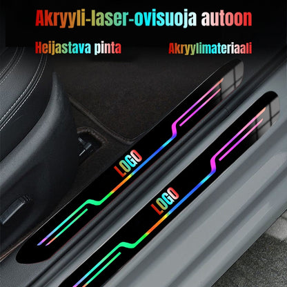 Akryyliset ovien kynnyslistat autoon (4 kpl sarja)