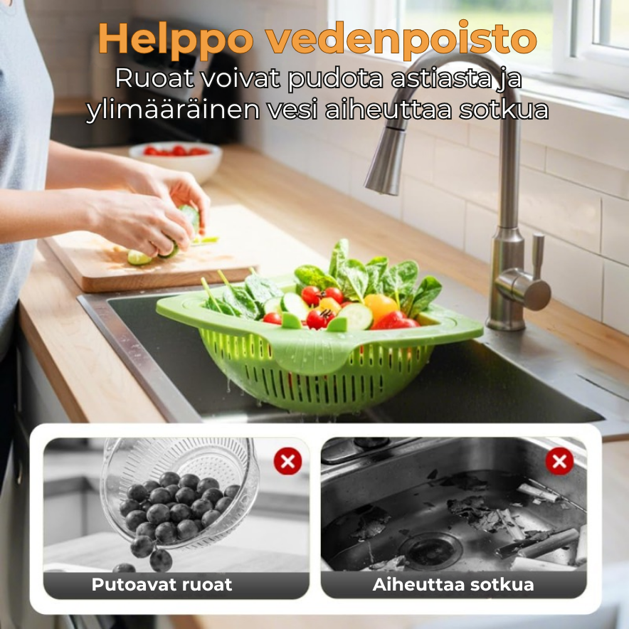 Magneettinen tiskialtaan kulmasiivilä