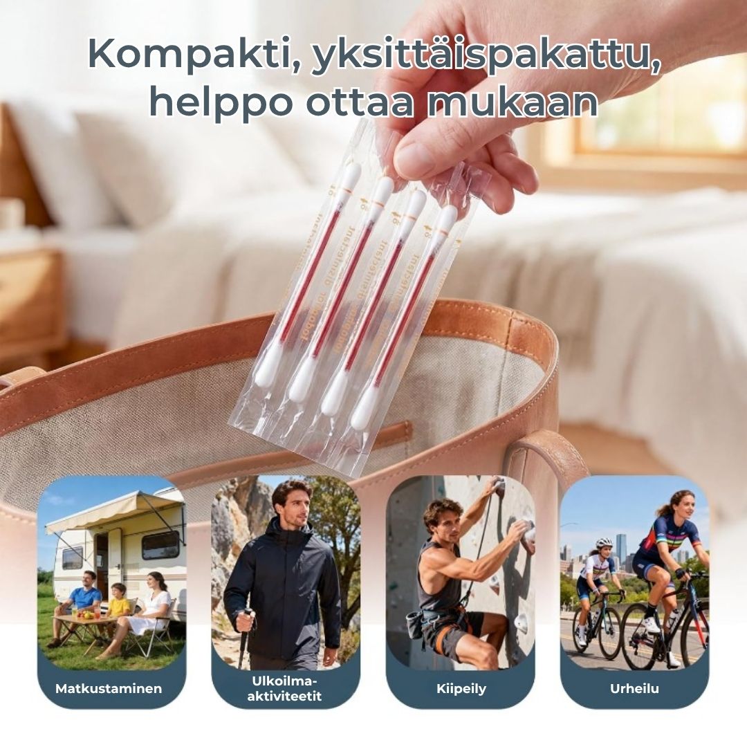 Jodivanupuikot haavan puhdistukseen – 50 kpl