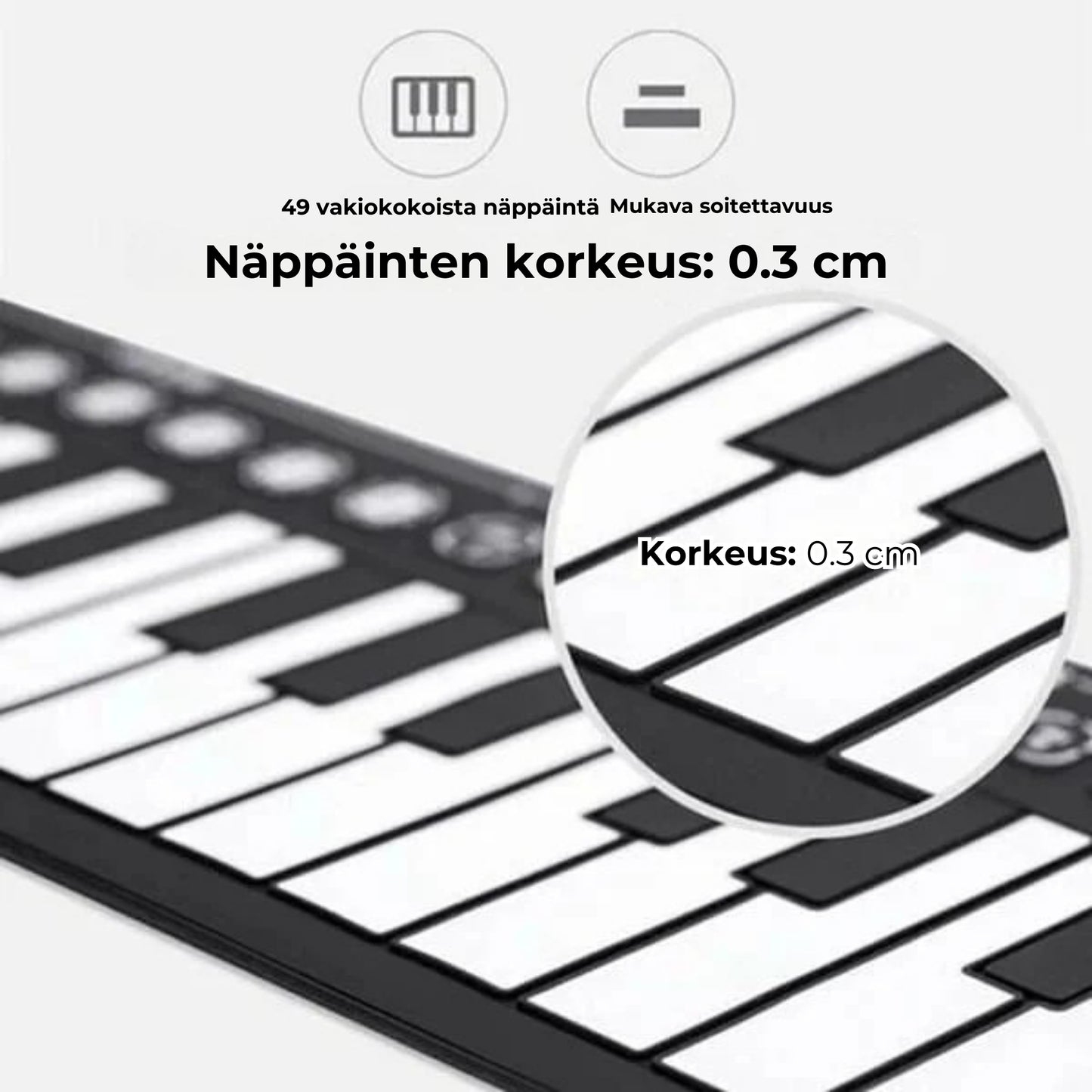 Kannettava rullattava piano