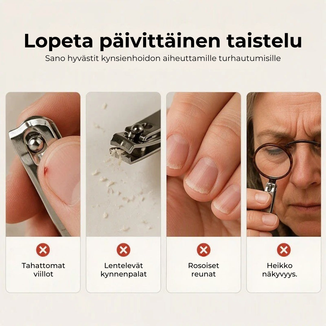 Sähköinen 2-in-1-kynsileikkuri ja kynsiviila