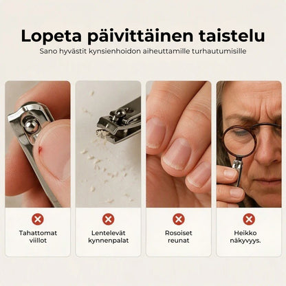 Sähköinen 2-in-1-kynsileikkuri ja kynsiviila