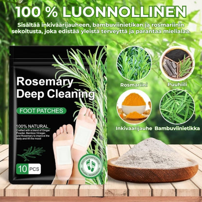 Rosmariini-inkivääri-jalkapohjalaastarit (10 kpl)