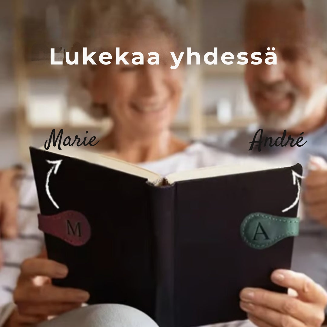Magneettiset kirjanmerkit nahasta