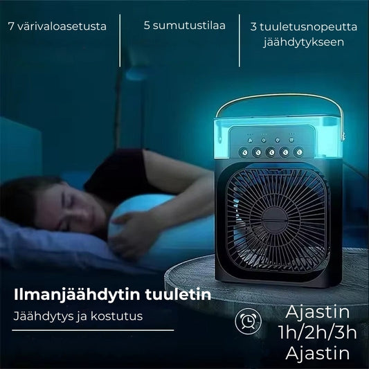 Kannettava tuuletin ja ilmankostutin - Air Cooler Fan