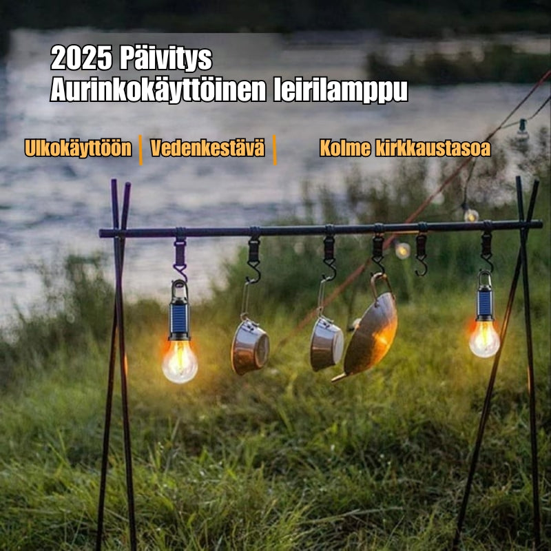 2025 Aurinkokäyttöinen ulkovalaisin koukulla