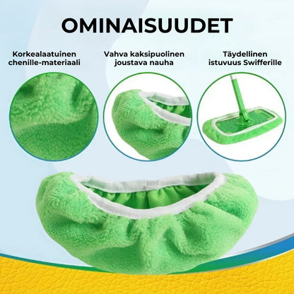 GreenSweep™ Uudelleenkäytettävä moppi Swiffer-moppeihin