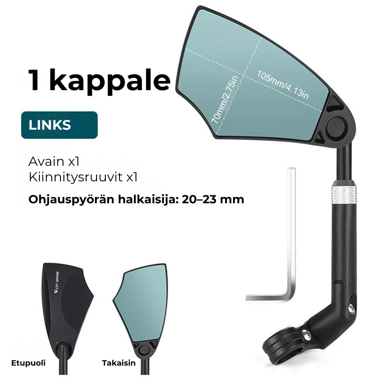 360° Kääntyvä polkupyörän taustapeili