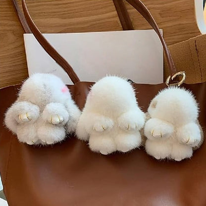 Käsintehty Bunny PomPom -avaimenperä