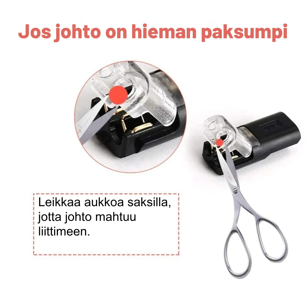 Kaksijohtiminen lukittava pistokeliitin (20 kpl)