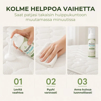 Kuivavaahtopuhdistusaine patjoille